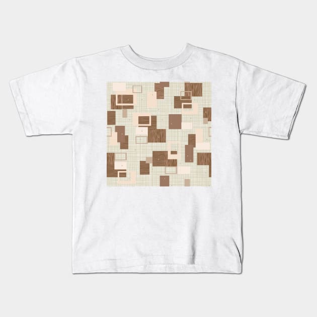 Mid Century Modern 6a Kids T-Shirt by Makanahele